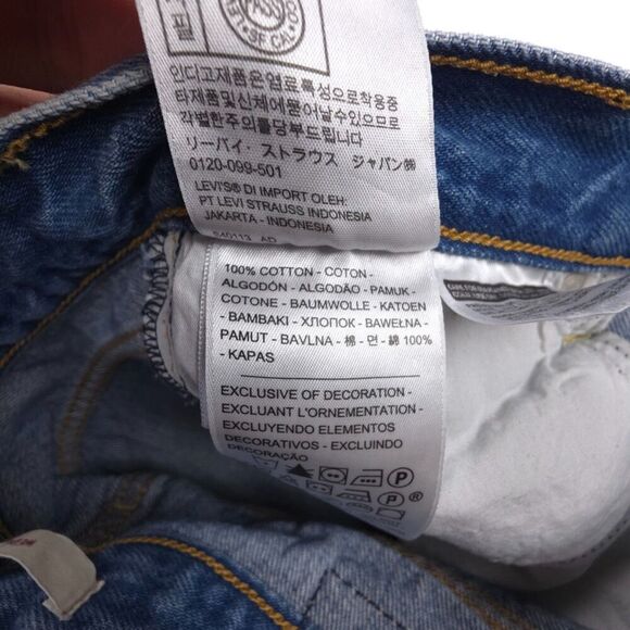 LEVIS Wedgie Icon Crop Jeans Athens Shut It 90s Y2k Clean Girl Minimal Normcore - Picture 9 of 10